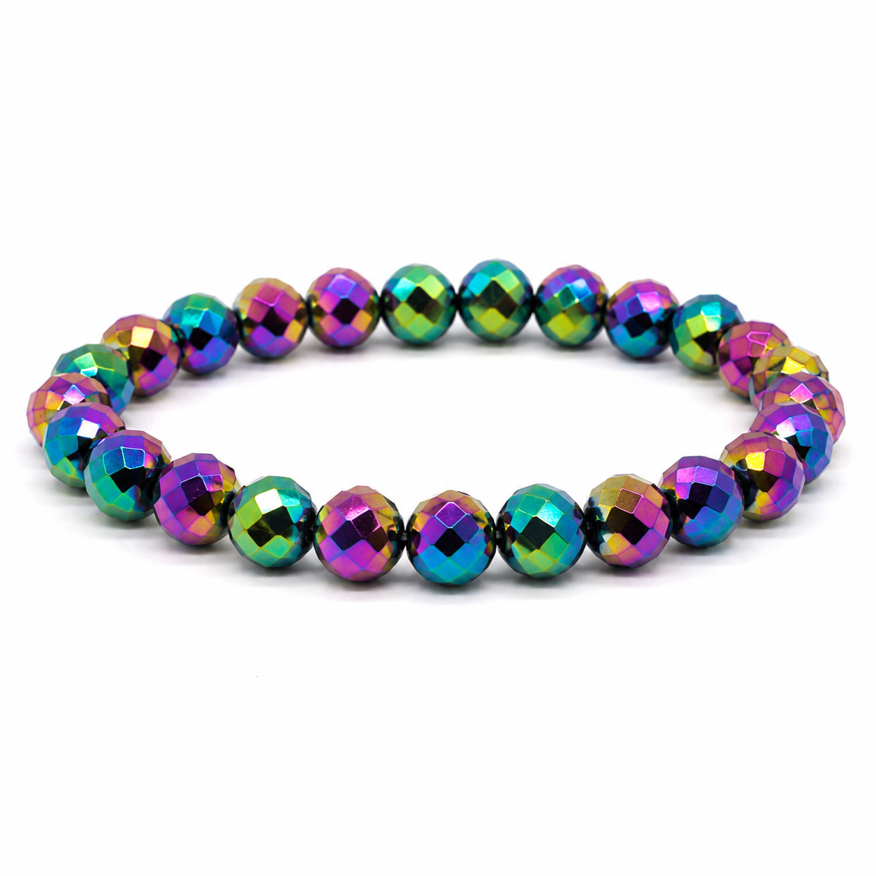 The Afterglow Glass Faceted Bracelet Collection