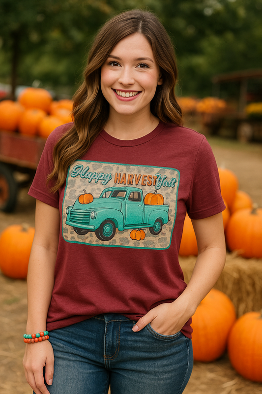 Crazy Train Happy Harvest Short Sleeve Graphic Tee