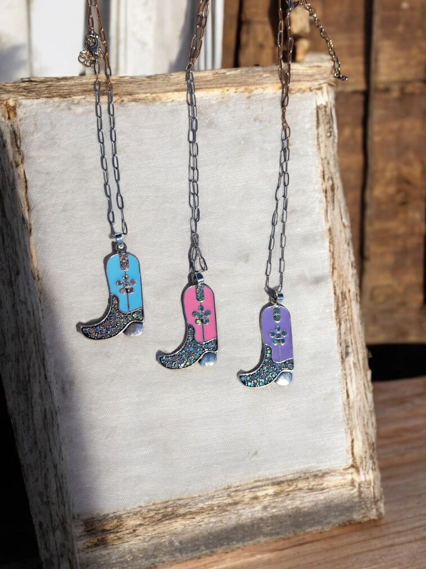 Boots and Bling A Cowgirl Thing Fashion Necklace