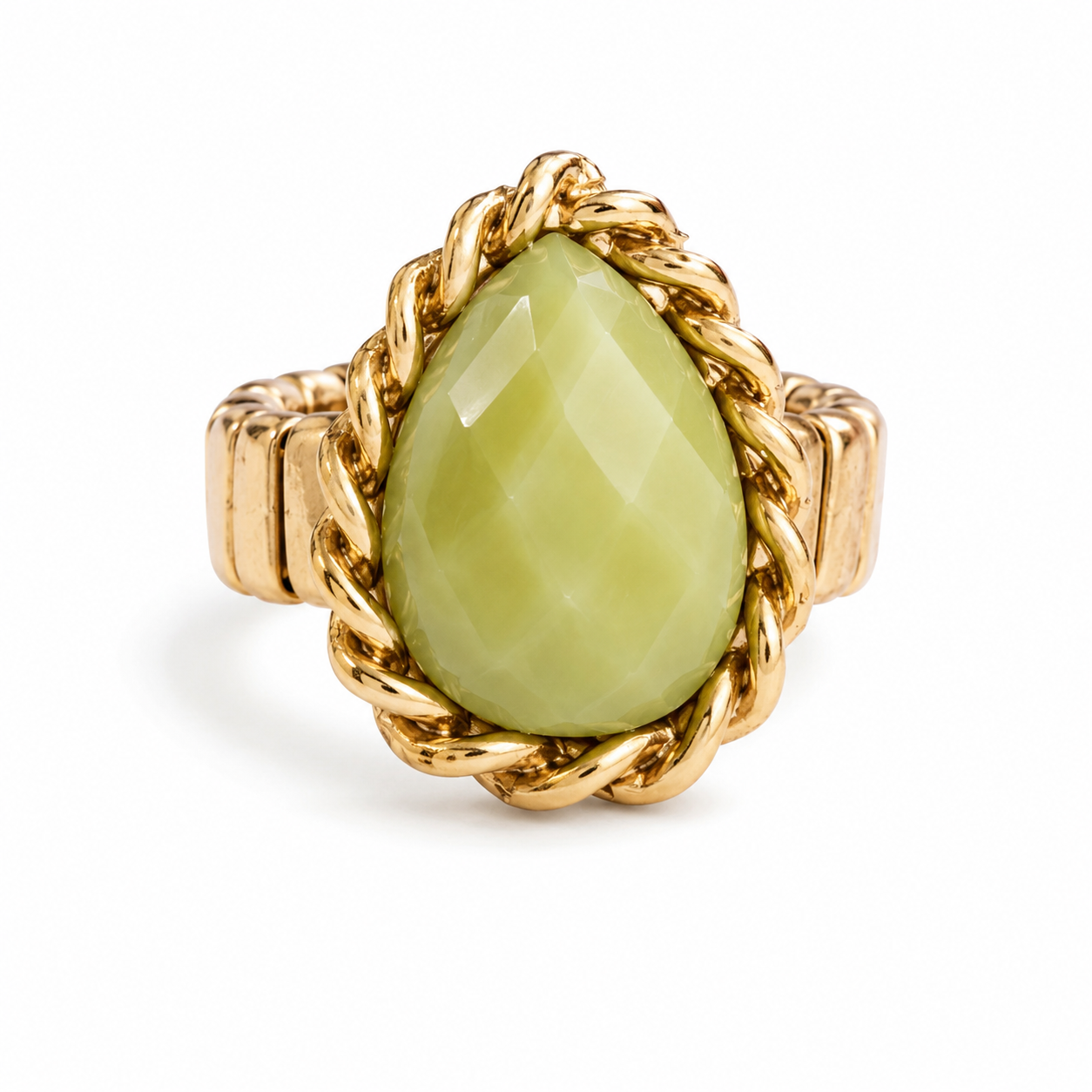 Sage Stone Stretch Ring