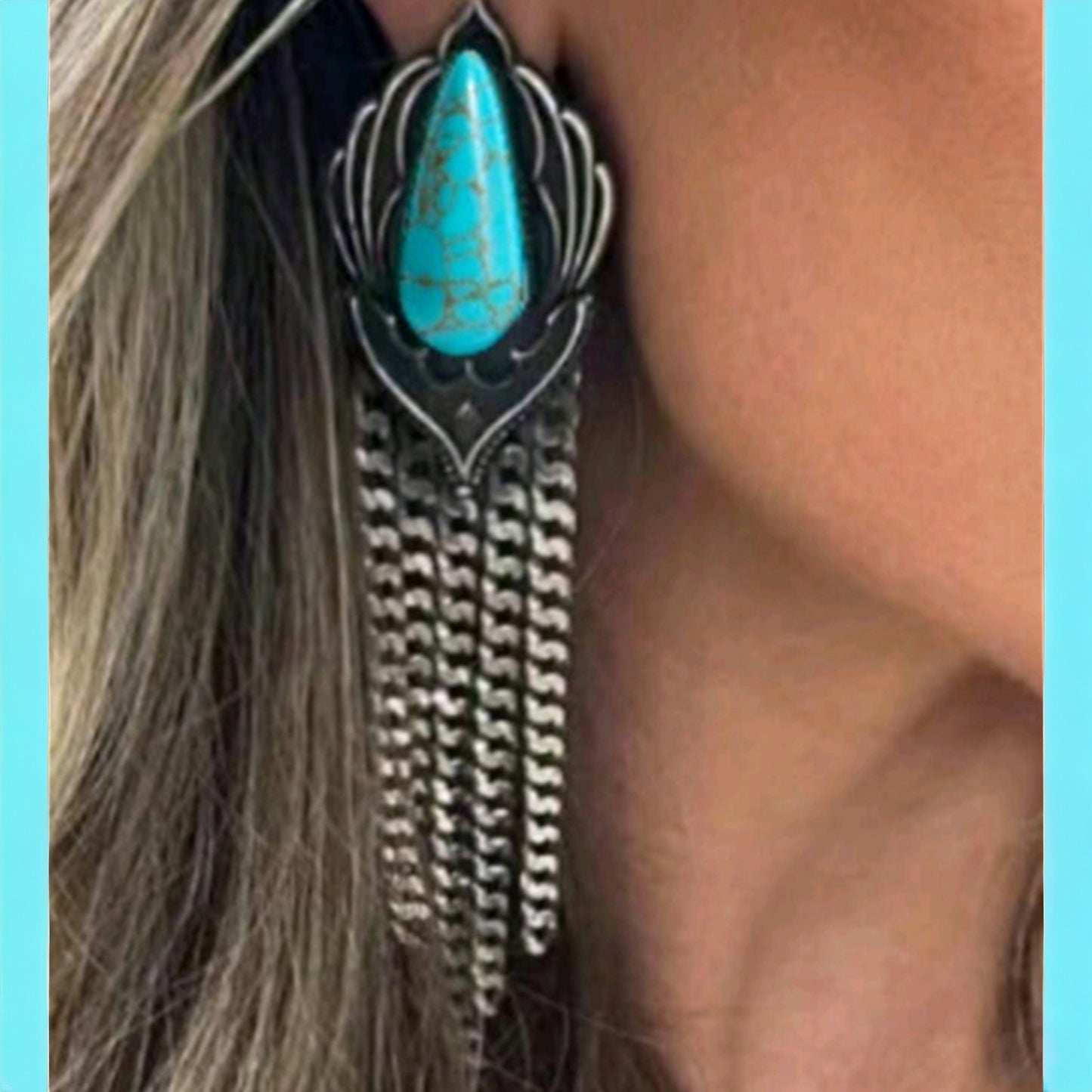 Gimme a Shimmey Western Style Dangle Earrings