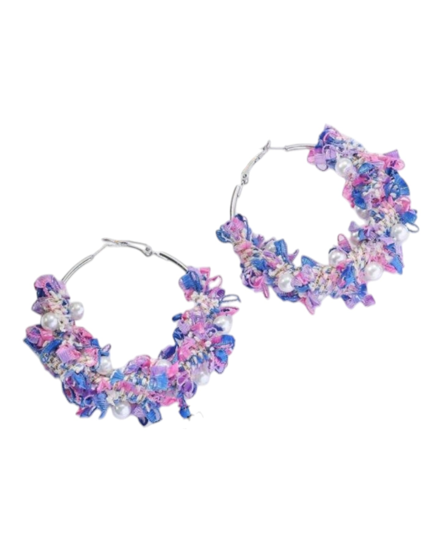 Tweed and Flutters Lightweight Fashion Hoop Earrings