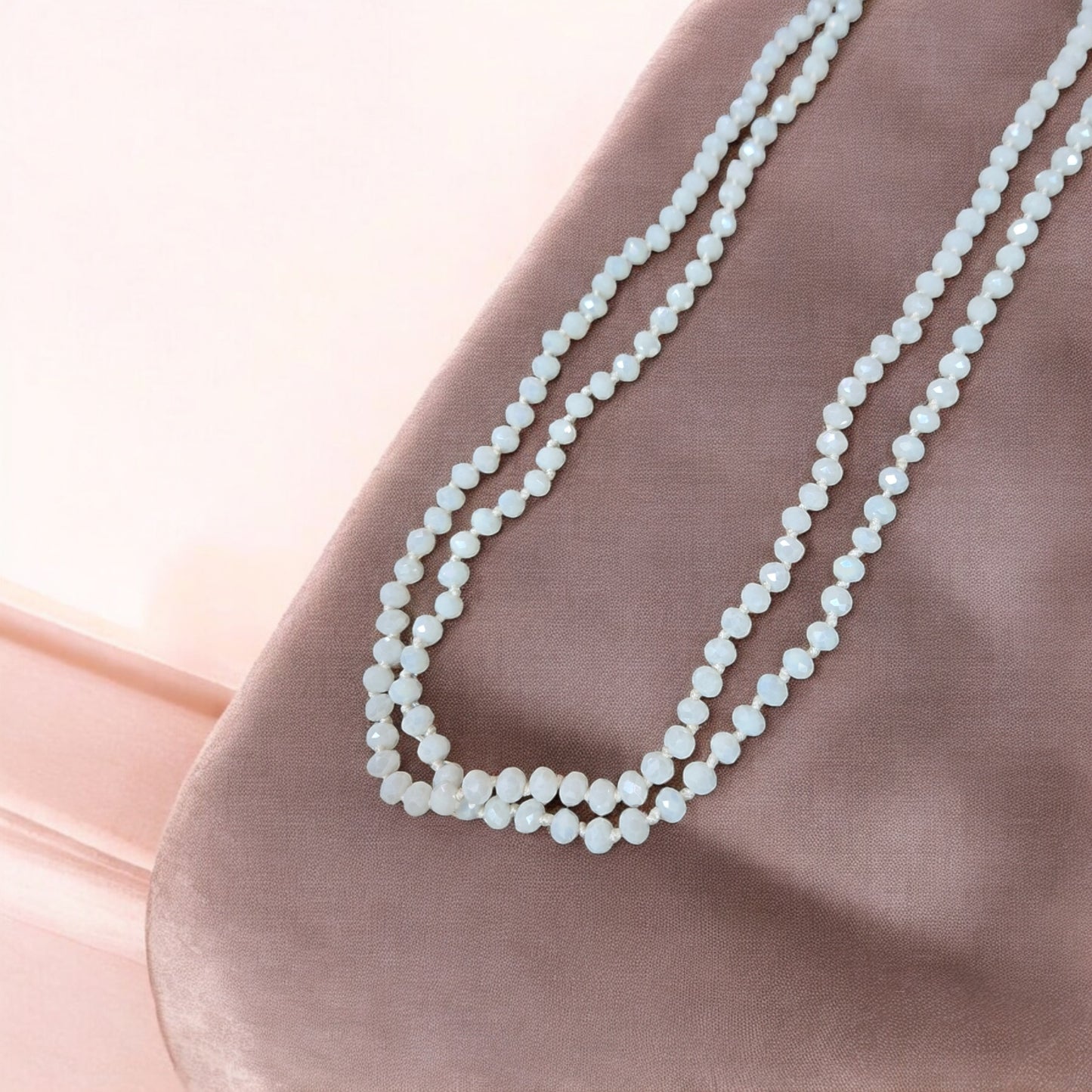 Essential Glass Bead Long Strand Necklaces