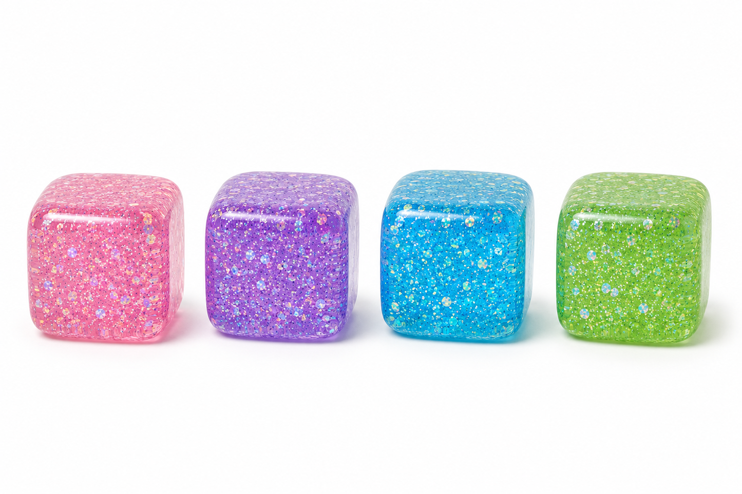 Soft Glitter Squishy Cube – Jelly Fidget Toy
