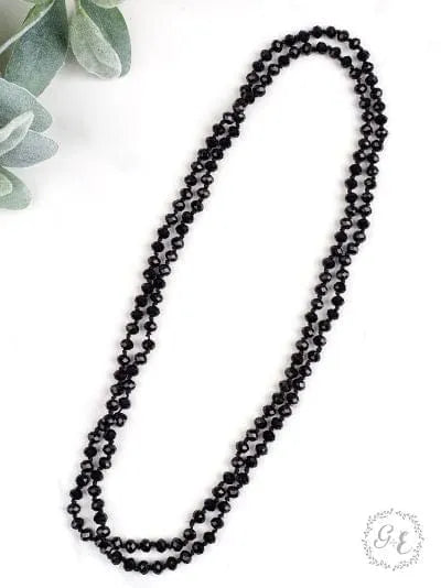 The Essential Black Beaded Necklace - The Bling Barn