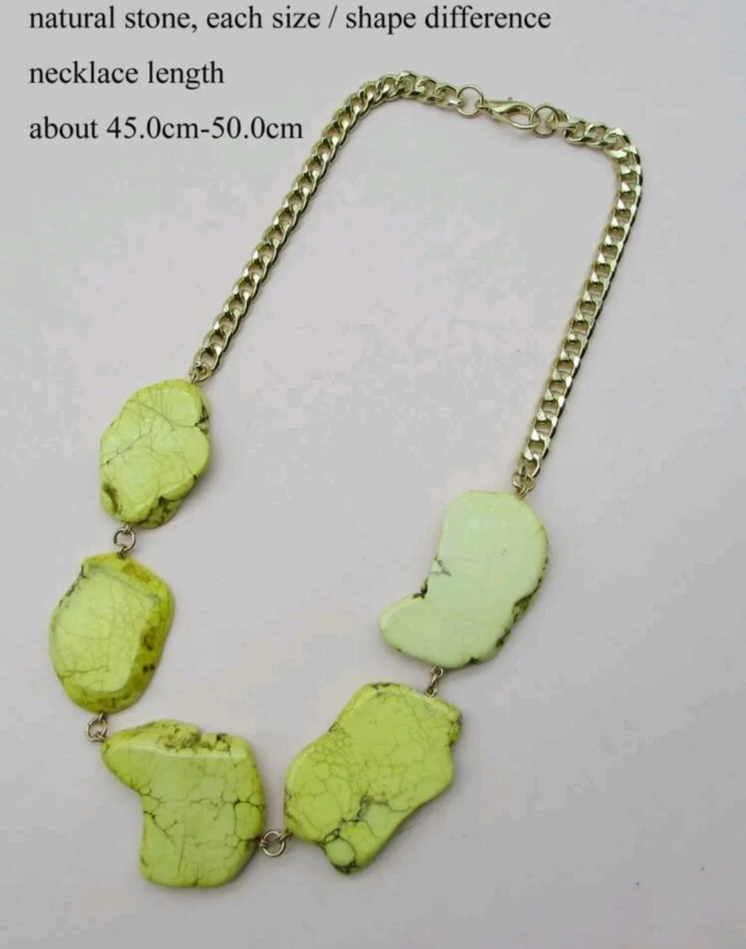 Naturally Green with Envy Stone Necklace - The Bling Barn