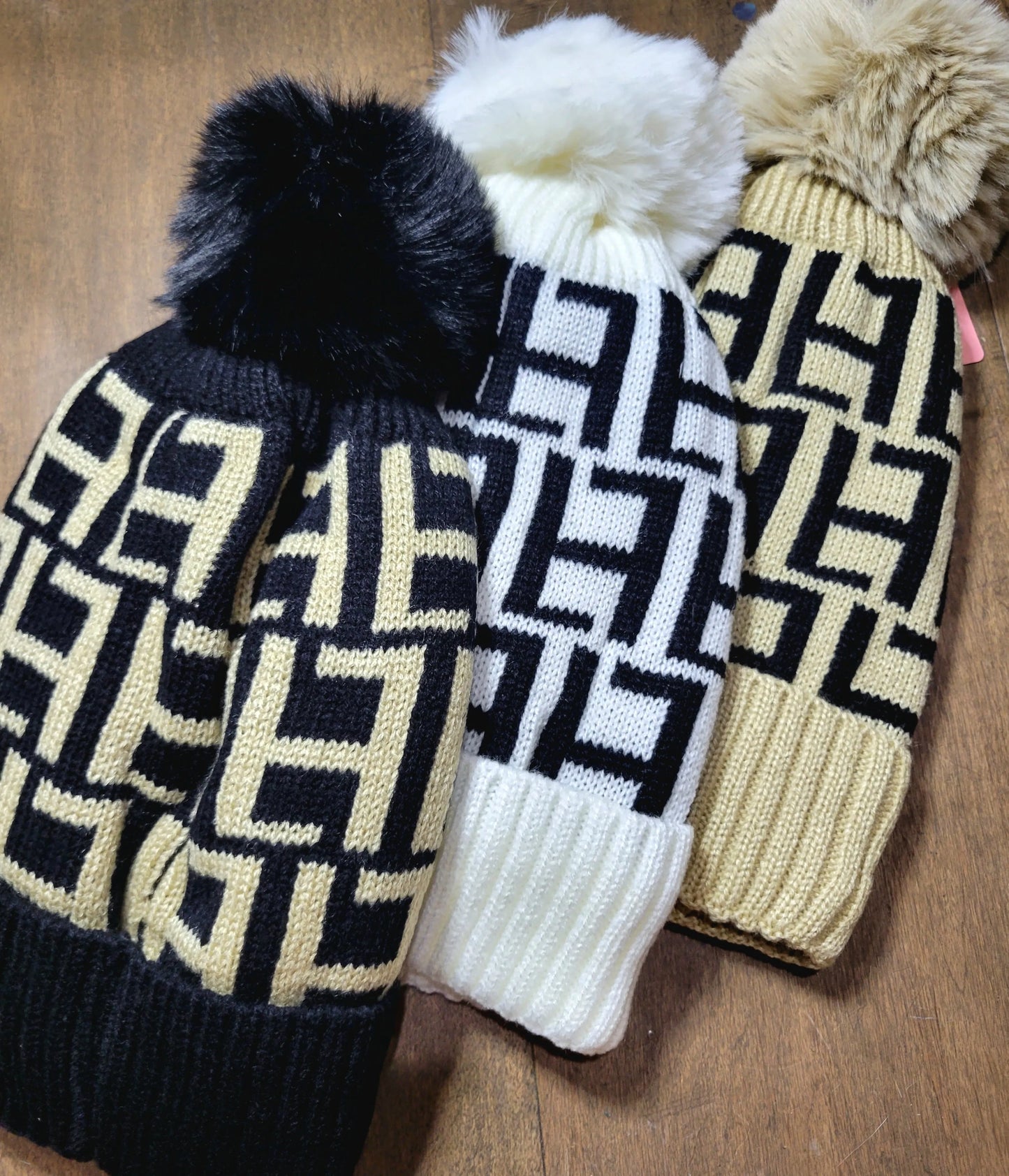 The Luxe Life Oversized Pom Pom Beanie