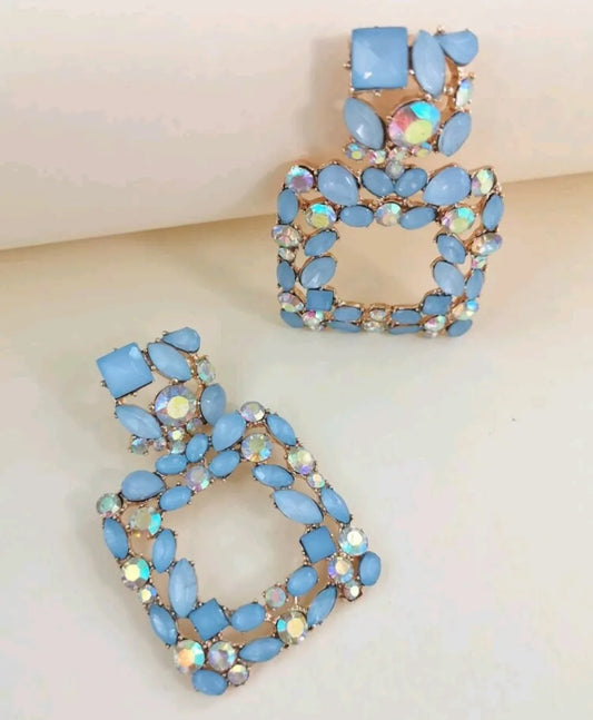 Rhinestone Statement Earrings