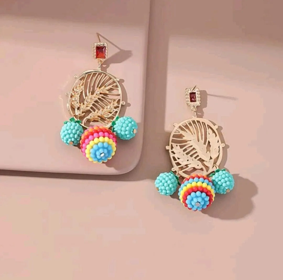 Summer Breeze Seed Bead Glam Earrings - The Bling Barn