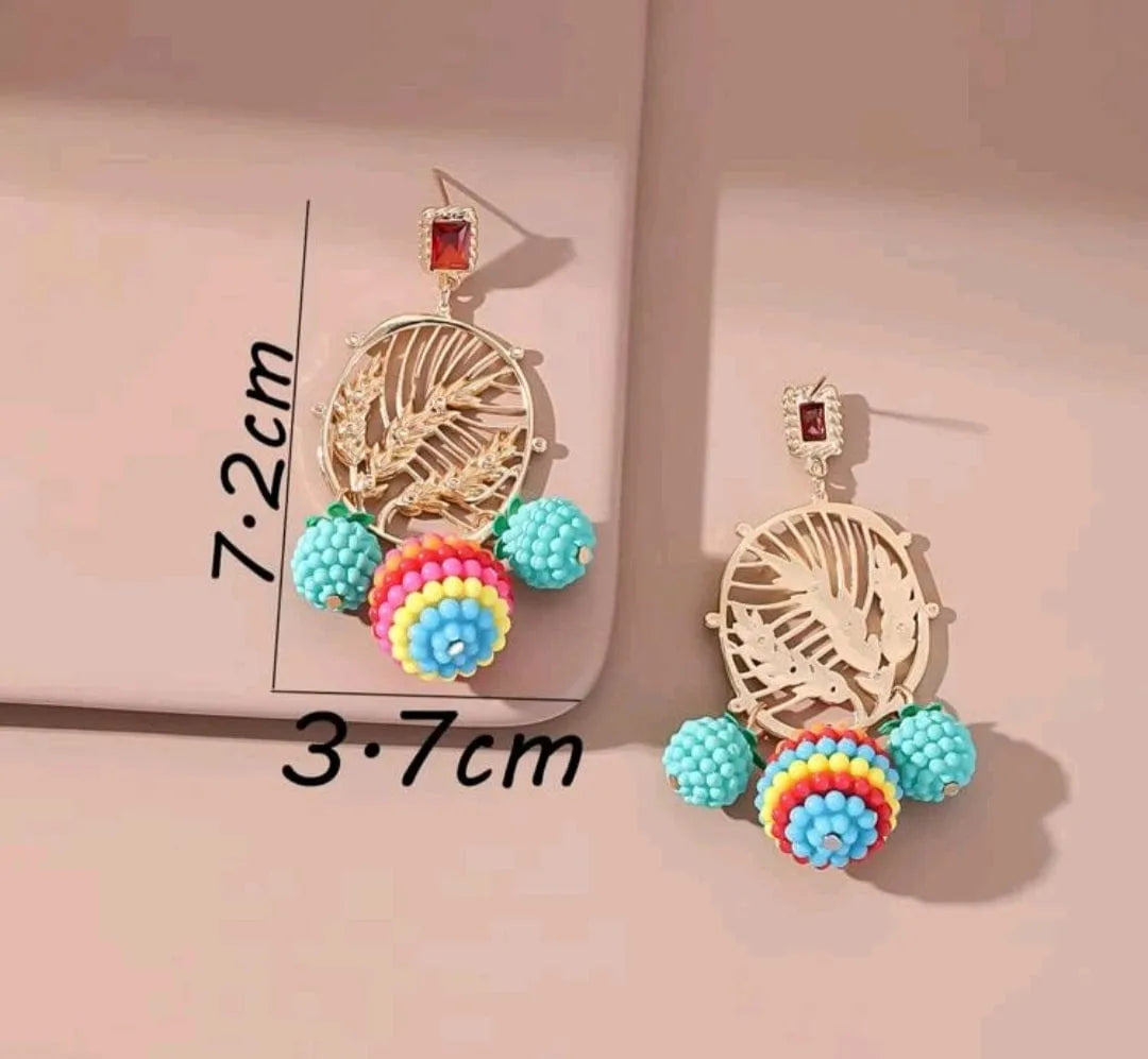 Summer Breeze Seed Bead Glam Earrings - The Bling Barn