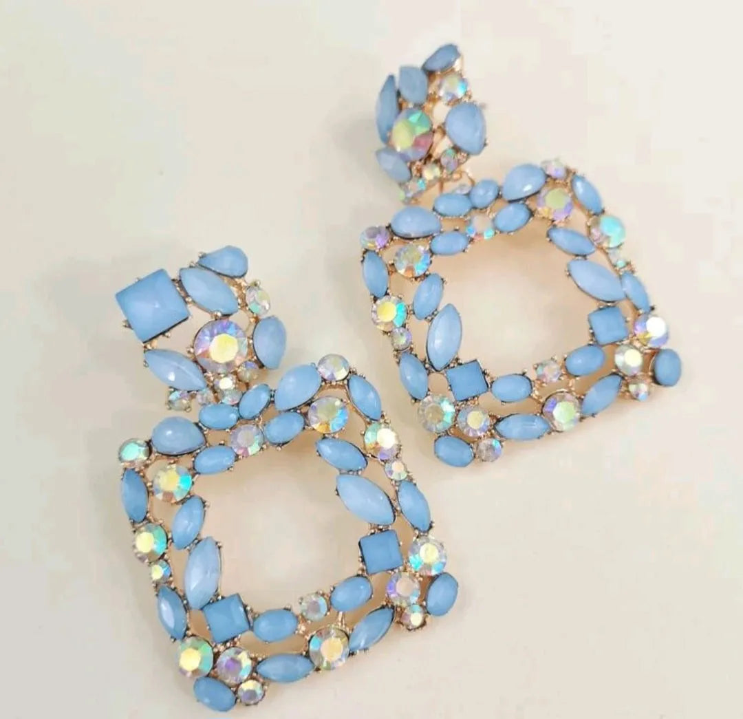 Rhinestone Statement Earrings