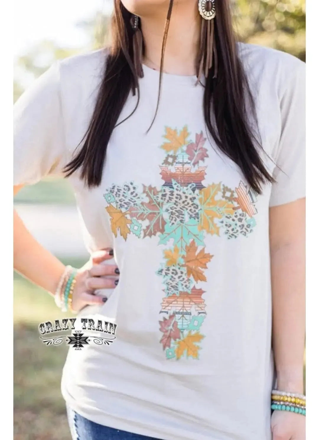 Crazy Train Thankful Thanksgiving Short Sleeve Tee - The Bling Barn