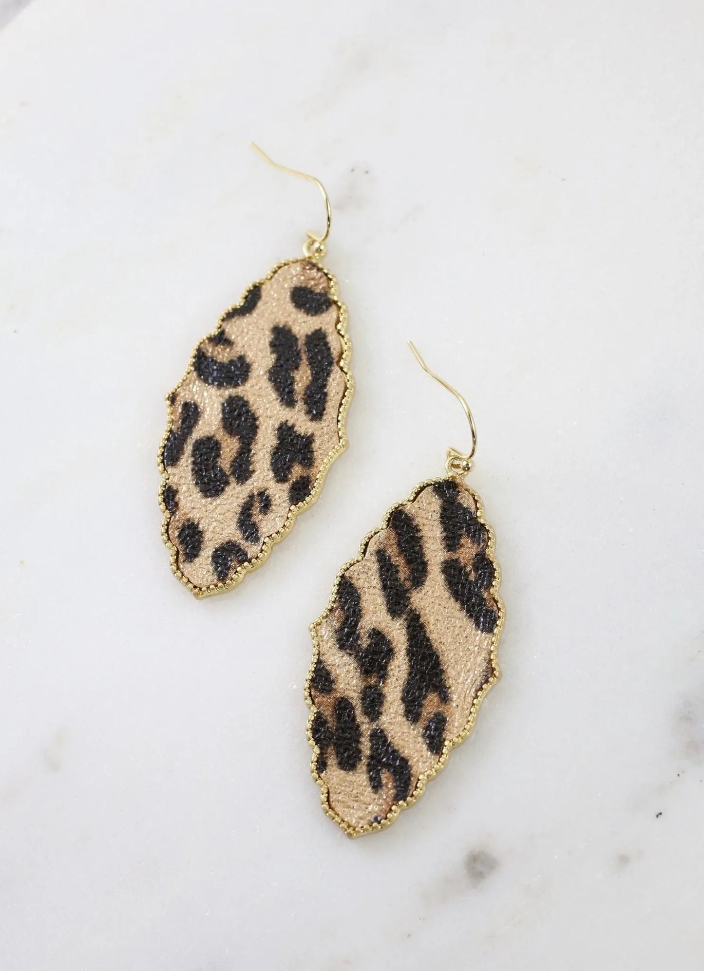 Ciara Spotted Drop Earrings GOLD