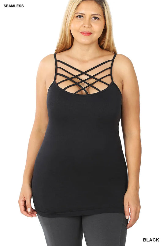 Triple Criss Cross Seamless Full Length Cami