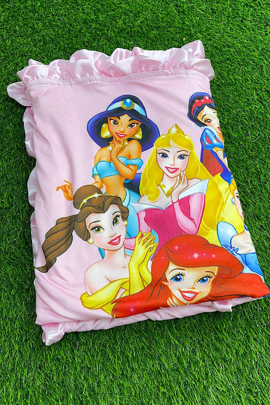 Princess Baby Blanket with Minky Backing
