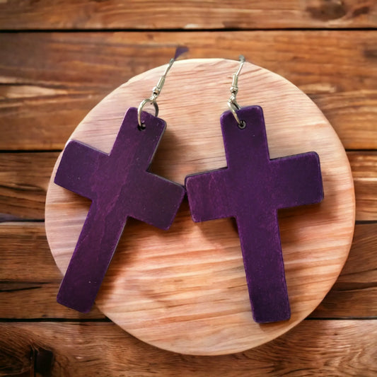 The Cross Makes a Statement Earrings