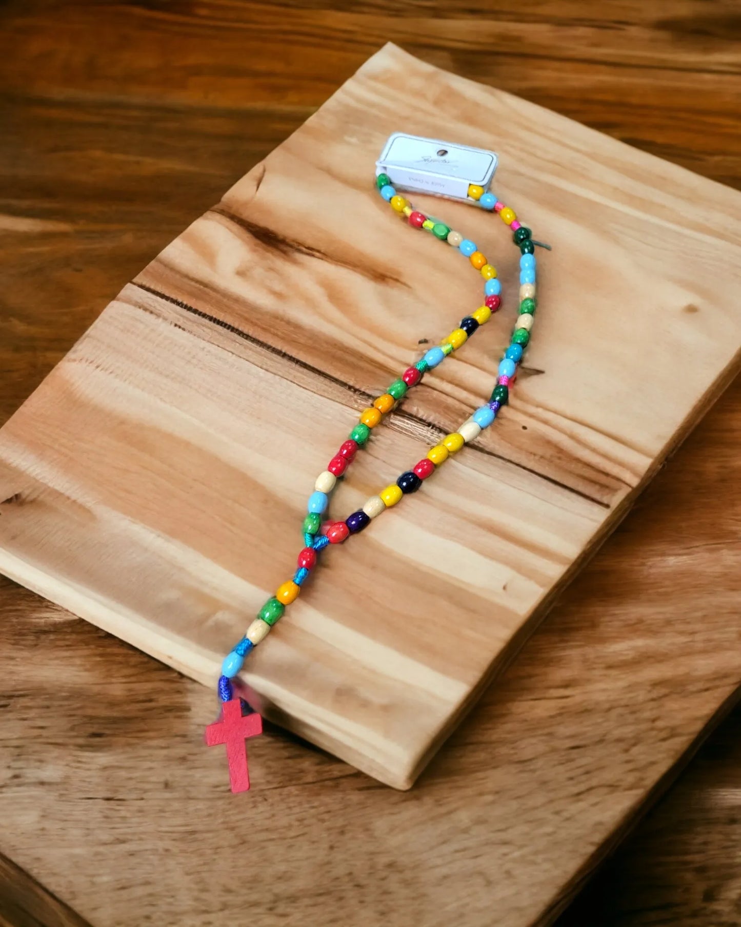 Bright Colored Wood Rosaries