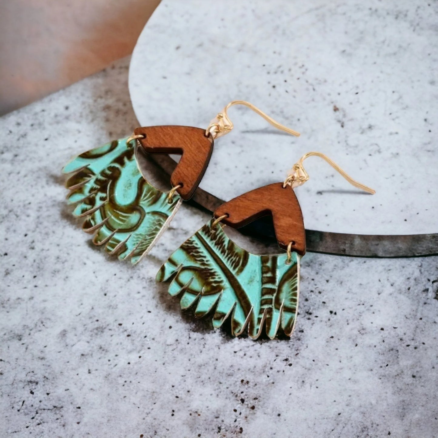 Tooled Fringe Life Earrings