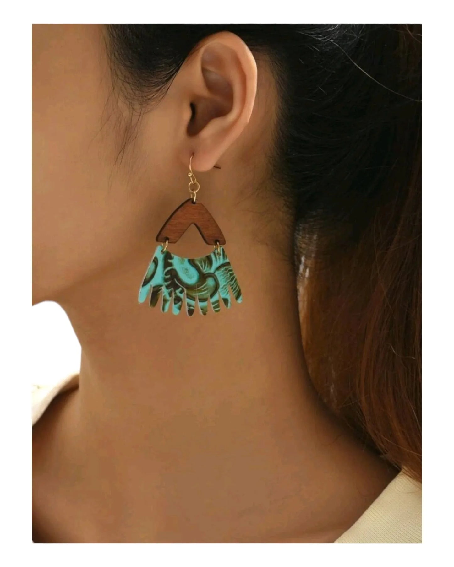 Tooled Fringe Life Earrings