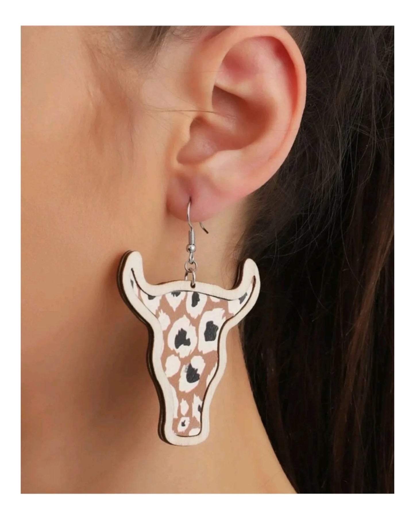 We Put Leopard In The Bull Earrings