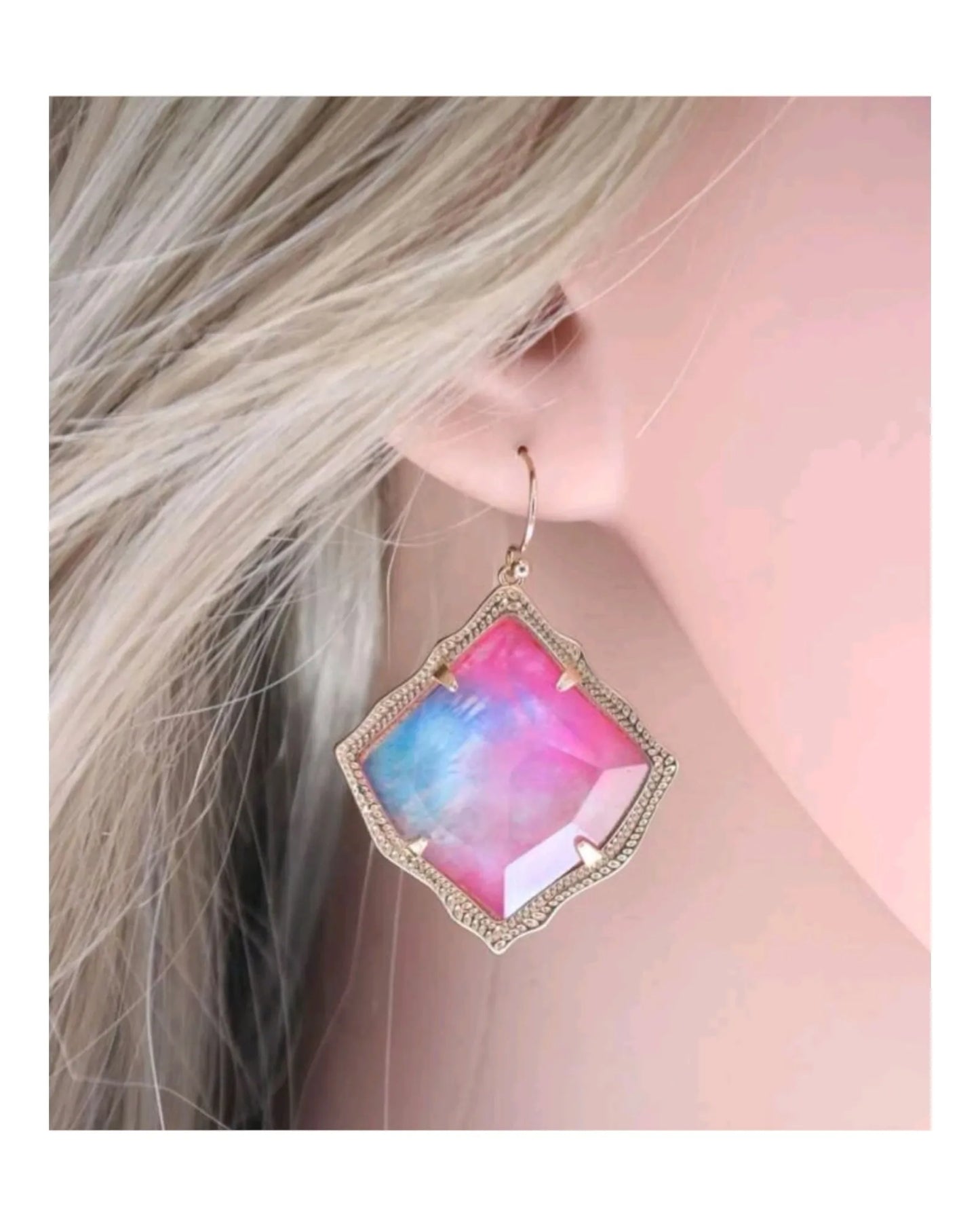 Ombre Skies Geometric Earrings