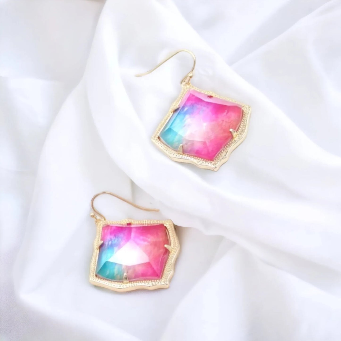 Ombre Skies Geometric Earrings