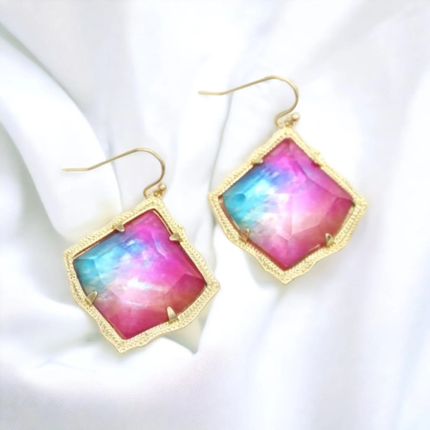 Ombre Skies Geometric Earrings