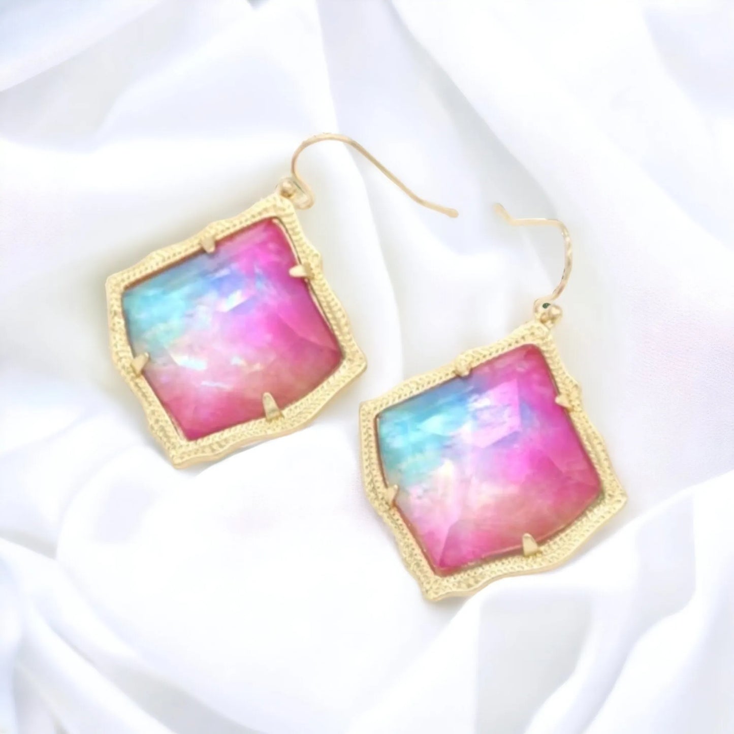 Ombre Skies Geometric Earrings