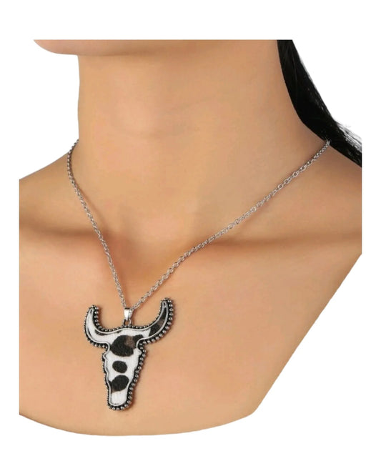 Holding The Cow Close to My Heart Necklace