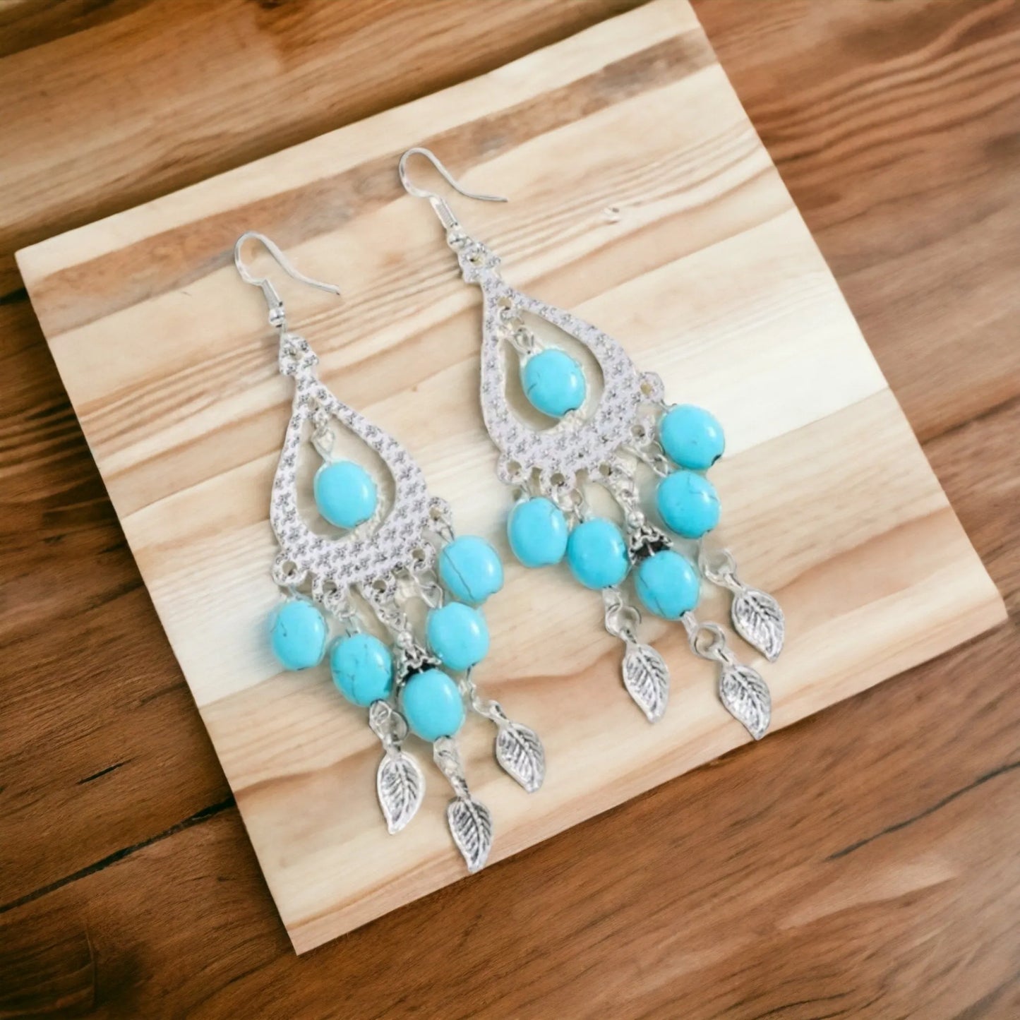 Turquoise Shimmey and Shake Earrings