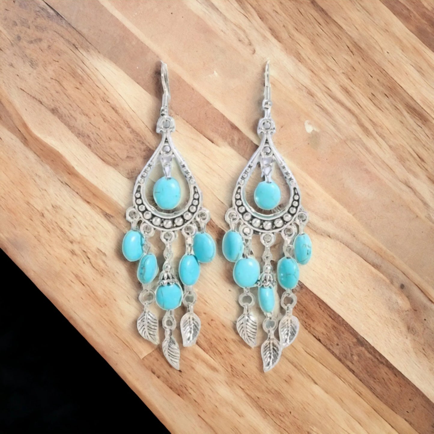 Turquoise Shimmey and Shake Earrings