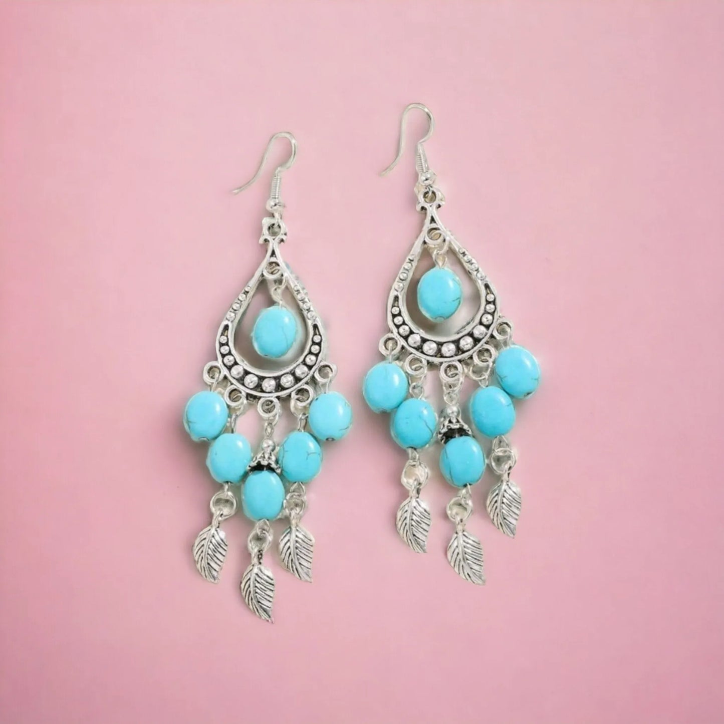 Turquoise Shimmey and Shake Earrings