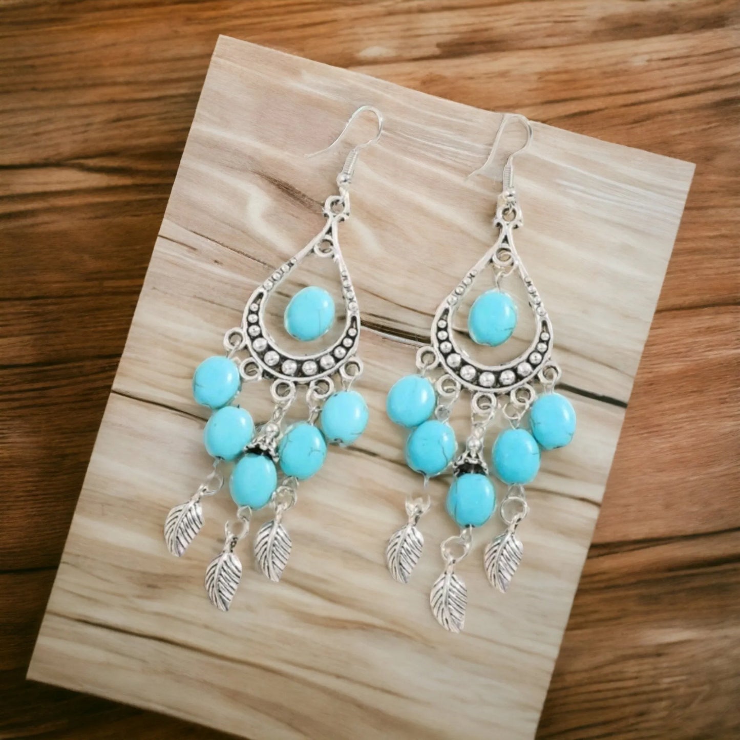 Turquoise Shimmey and Shake Earrings