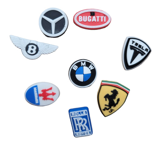 Car Logo Shoe Charms