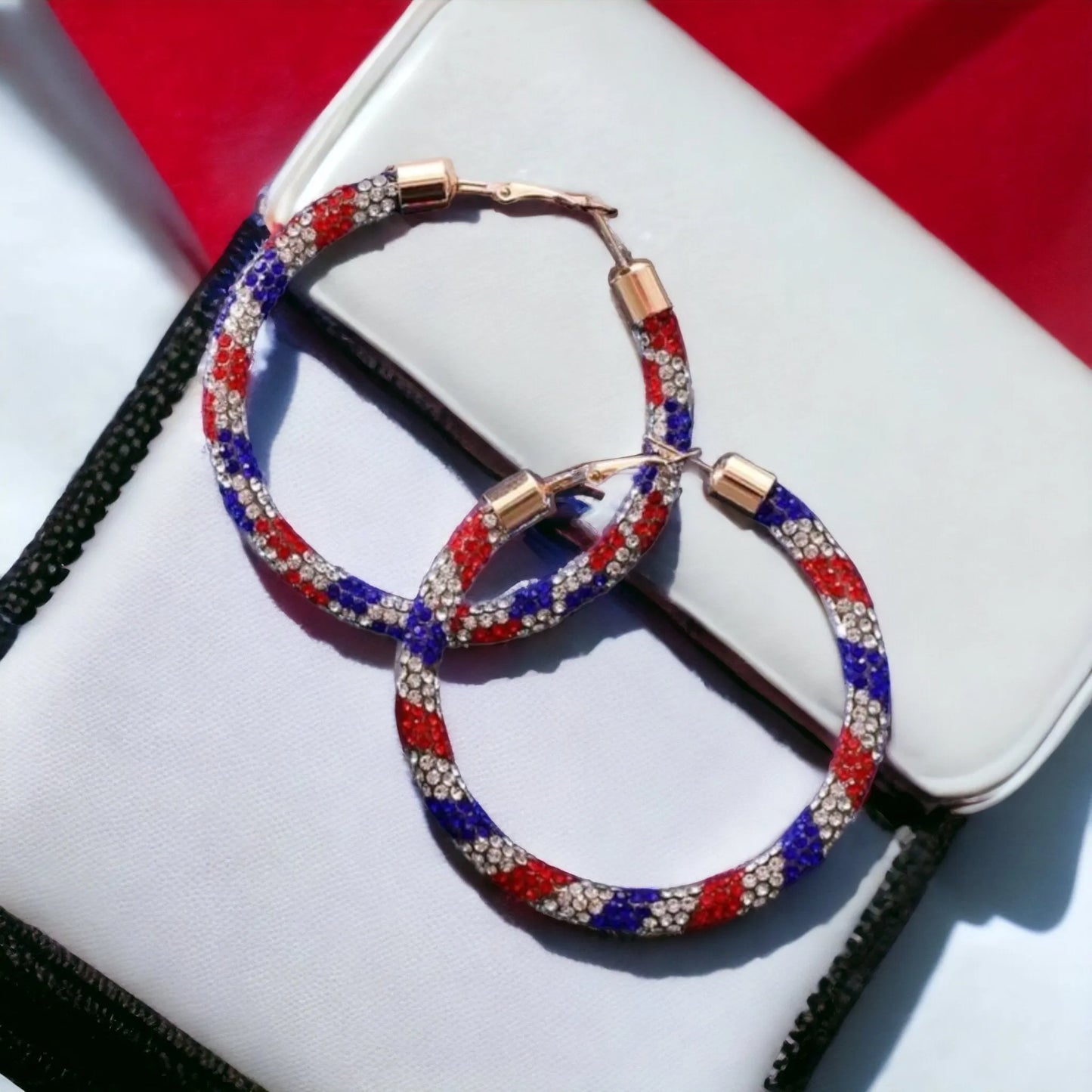 Star Spangled Hoop Earrings