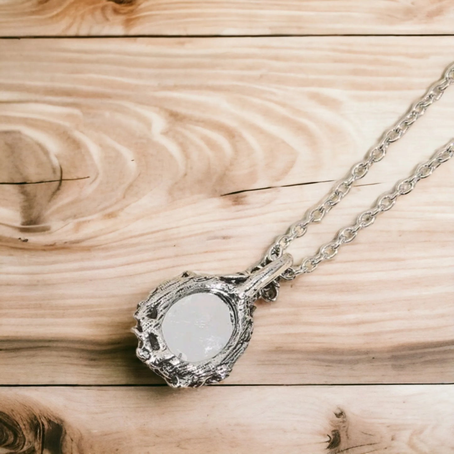 Vintage Inspired Dainty Iridescent Drop Necklace