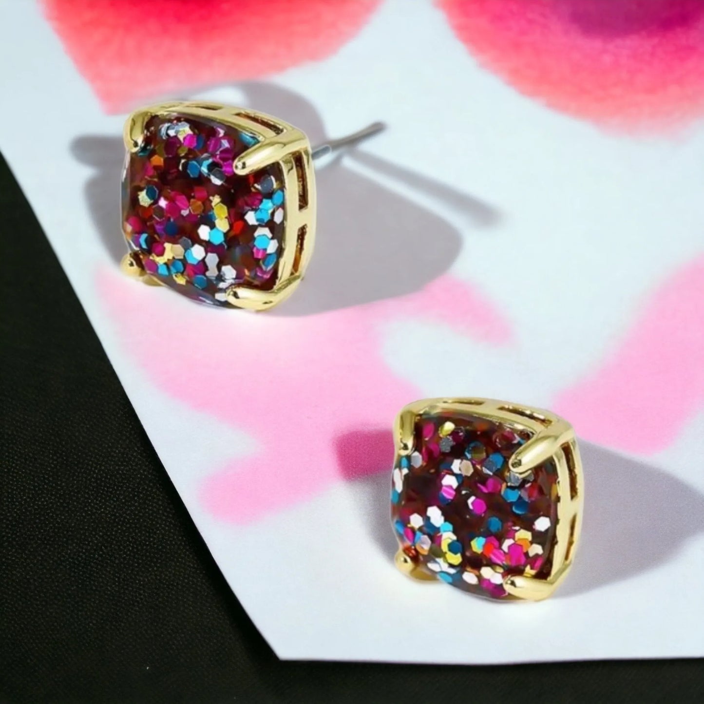 Throw Glitter On It Stud Earrings