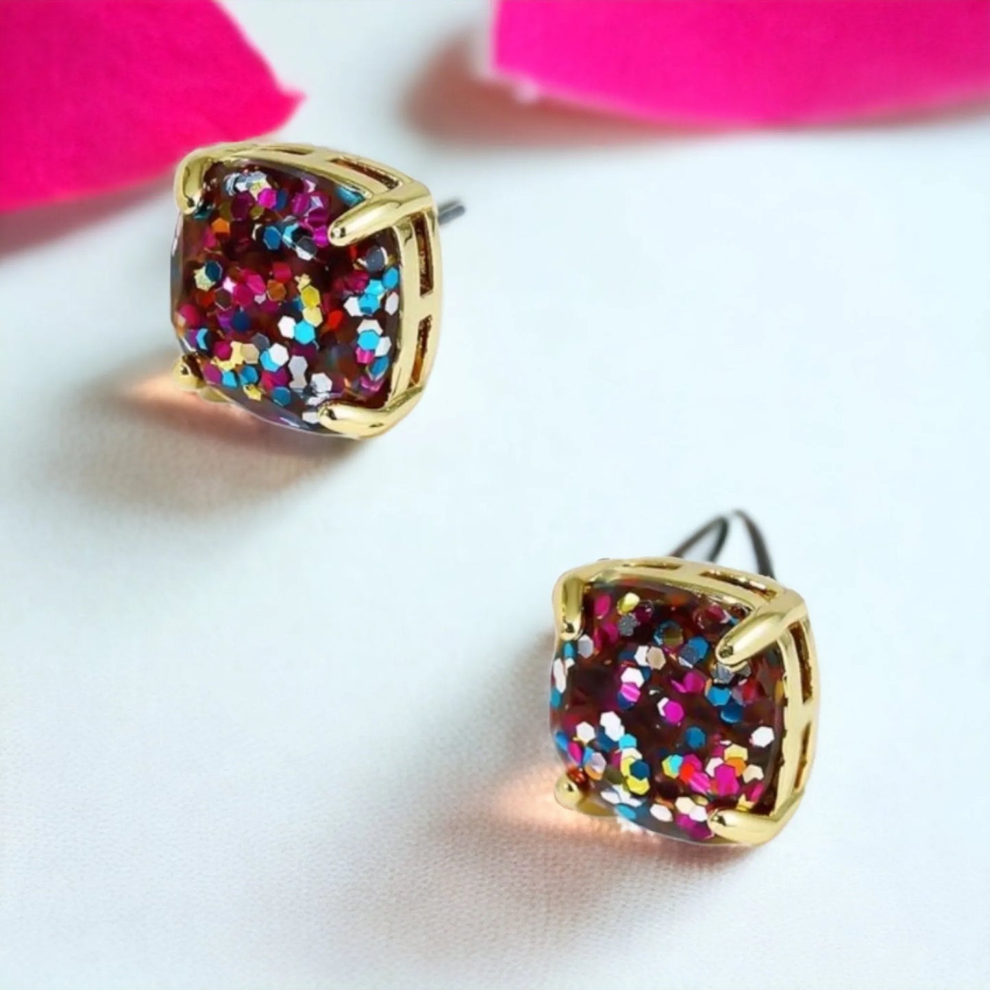 Throw Glitter On It Stud Earrings