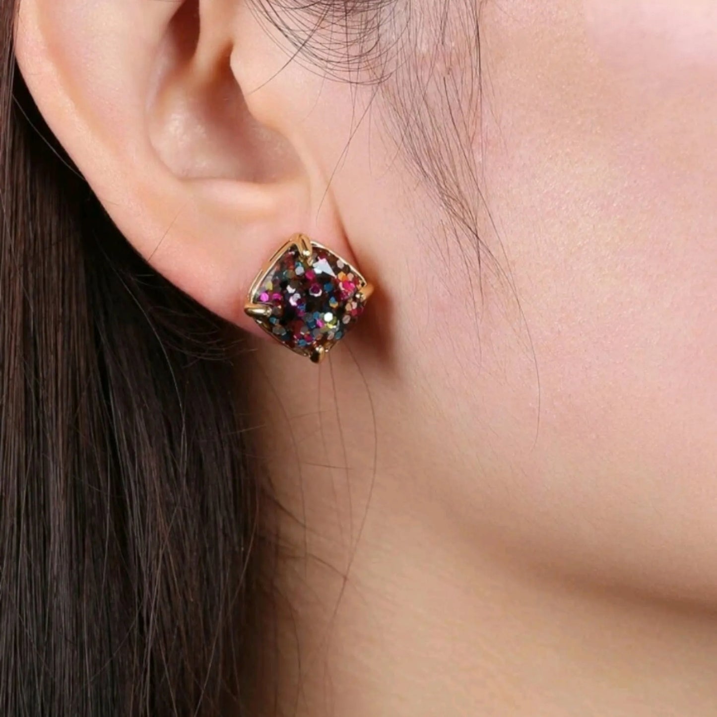 Throw Glitter On It Stud Earrings