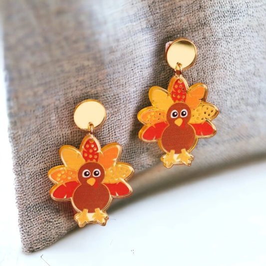 Turkey Day Celebration Earrings - The Bling Barn western fashion jewelry