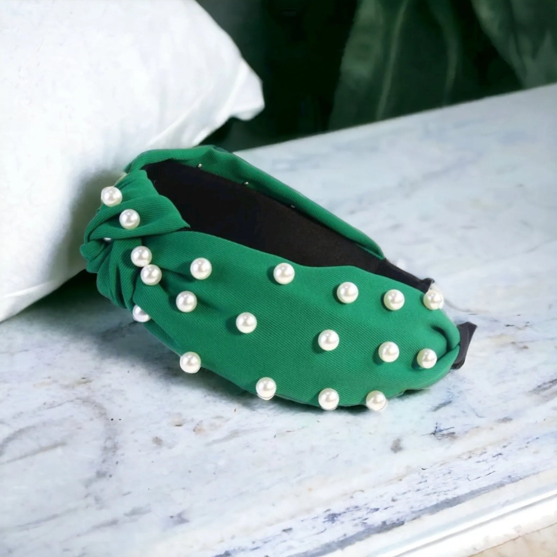 Luck Of The Irish Pearl Embellished Headbands - The Bling Barn western fashion jewelry
