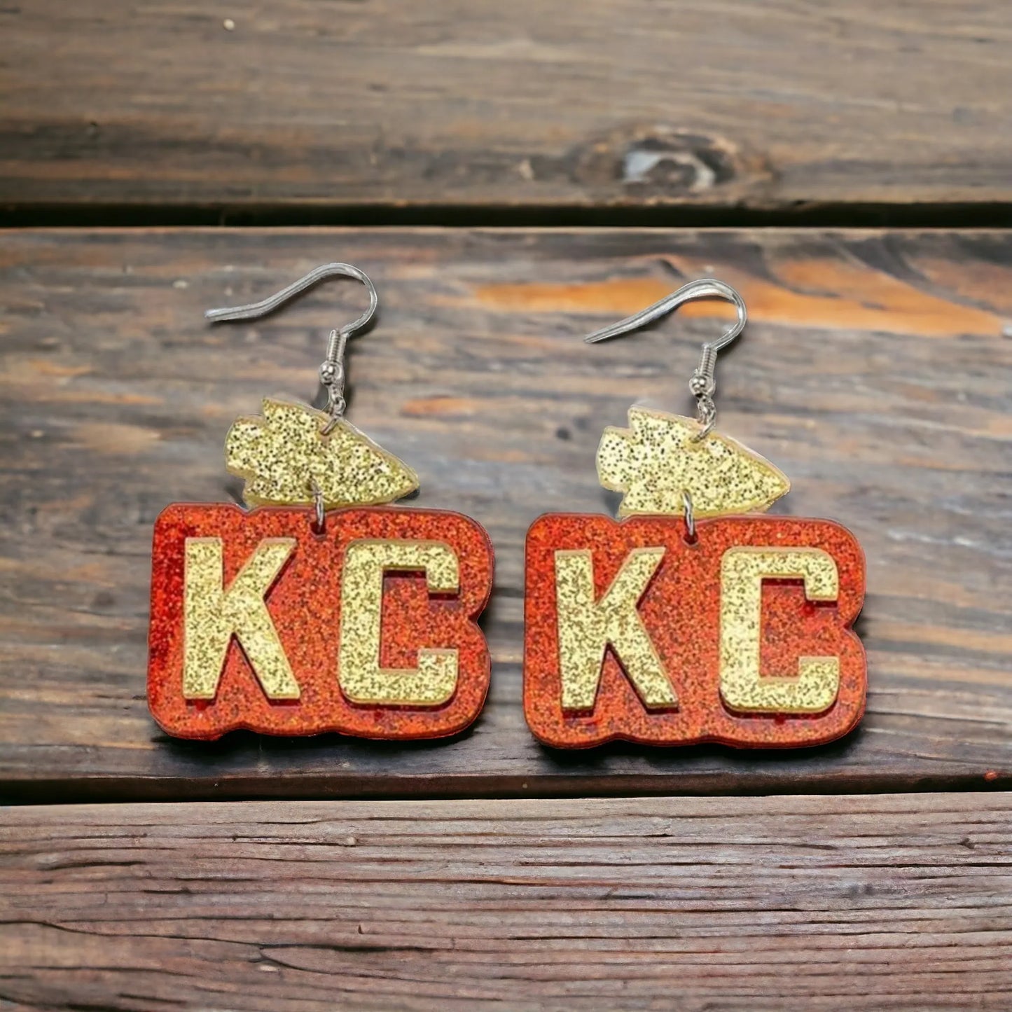 Kansas City (KC) Representing Earrings