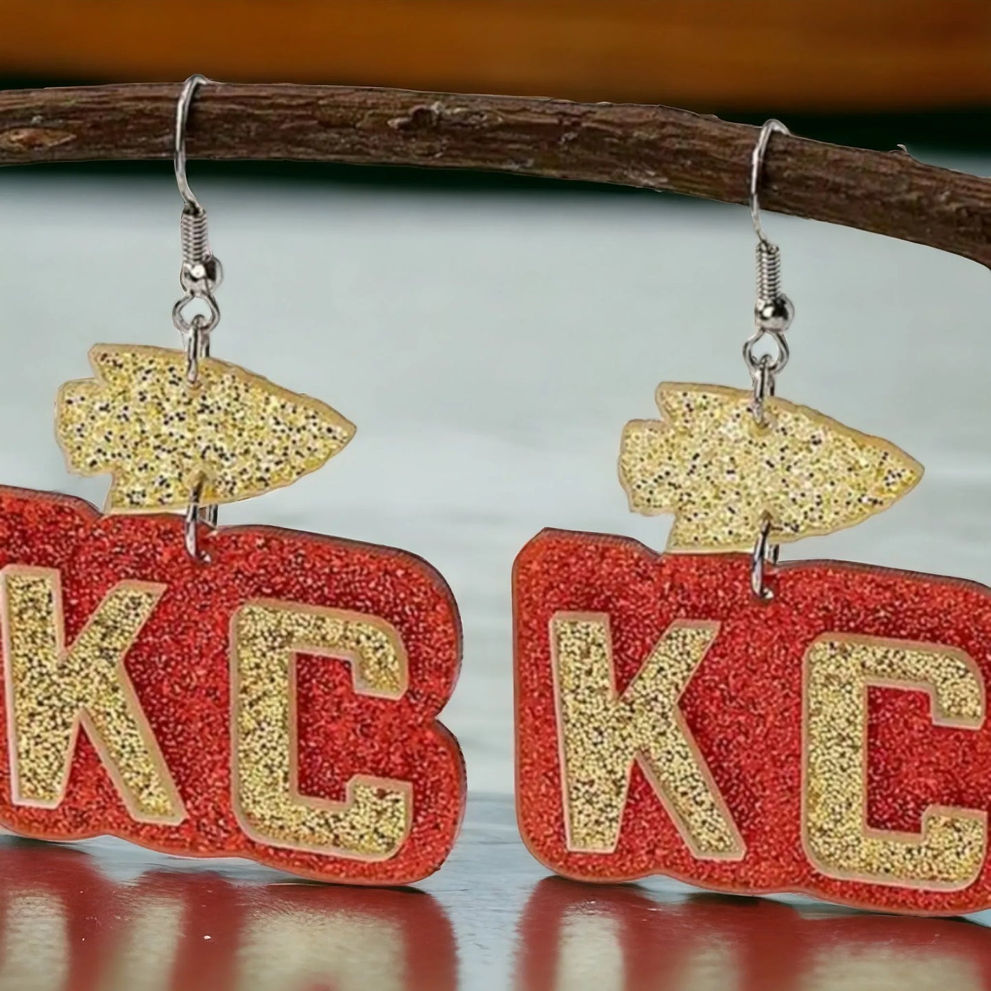 Kansas City (KC) Representing Earrings