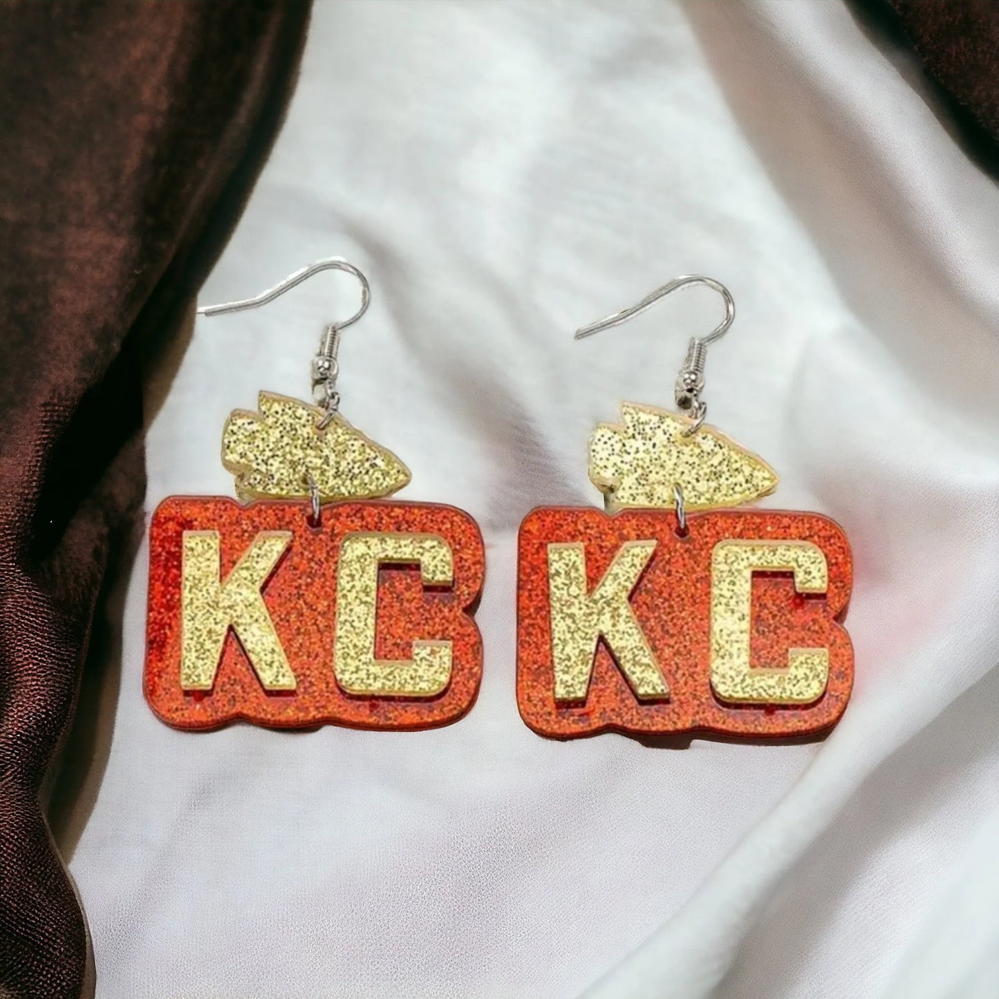 Kansas City (KC) Representing Earrings