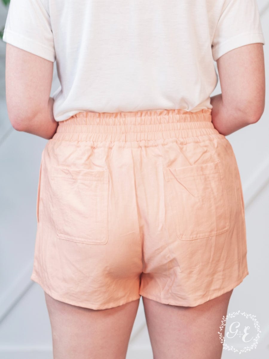 Perfect Peach Pairing Shorts - The Bling Barn