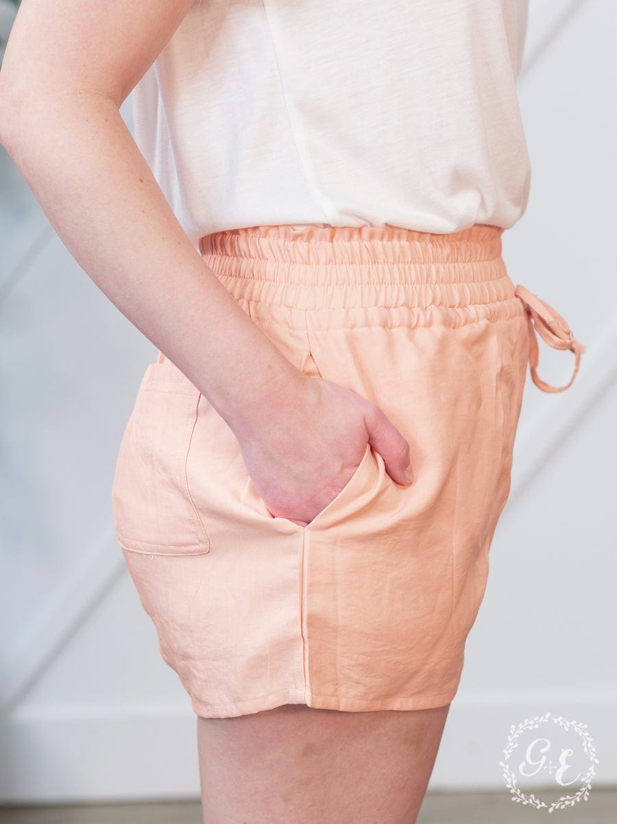 Perfect Peach Pairing Shorts - The Bling Barn