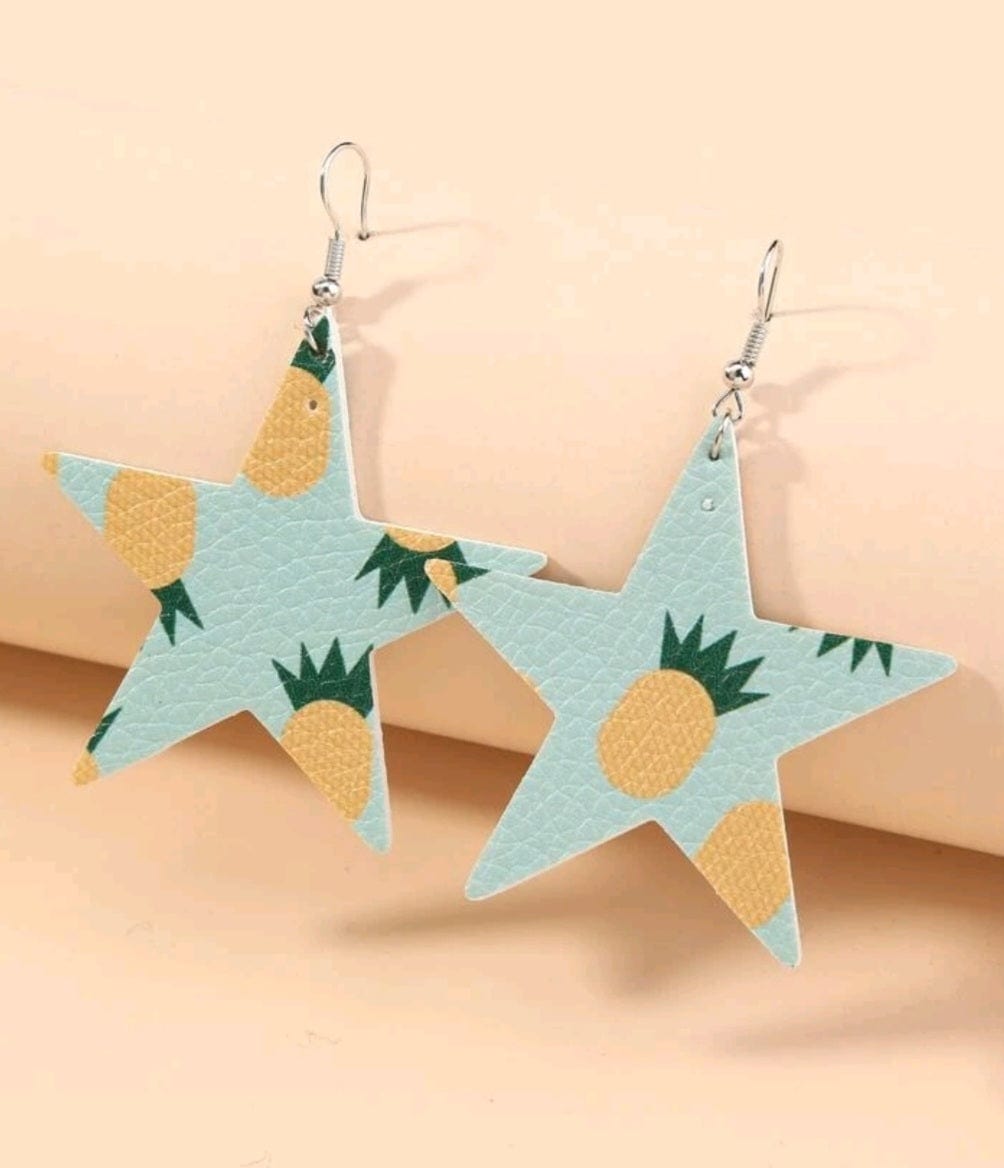 The Pineapple Kissed The Star Earrings - The Bling Barn