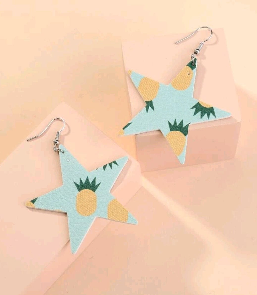 The Pineapple Kissed The Star Earrings - The Bling Barn