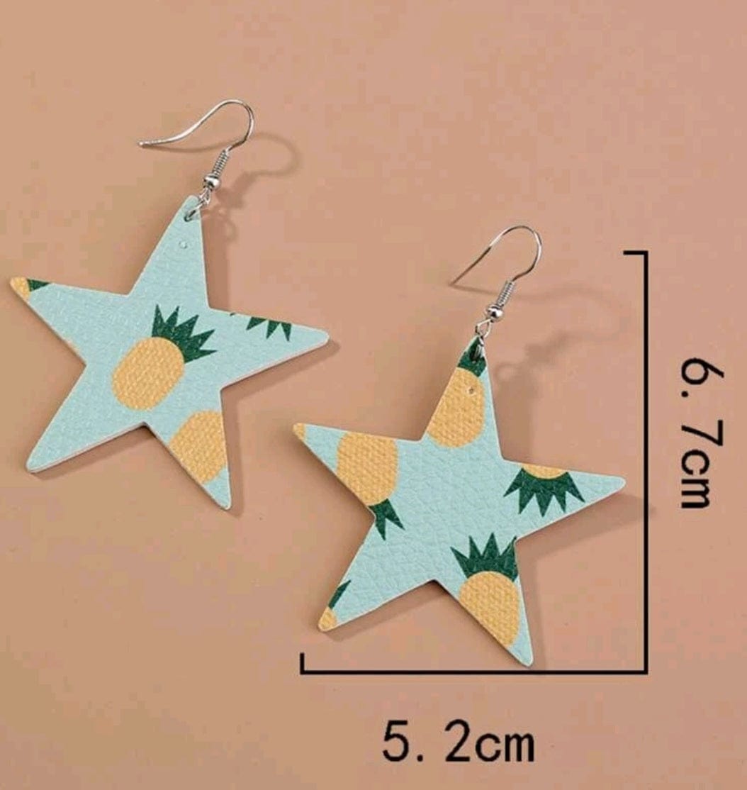 The Pineapple Kissed The Star Earrings - The Bling Barn