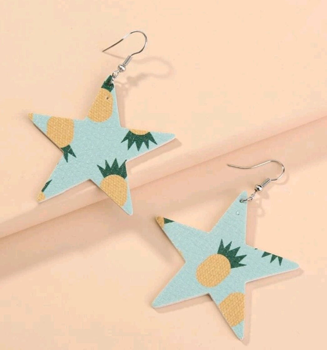 The Pineapple Kissed The Star Earrings - The Bling Barn